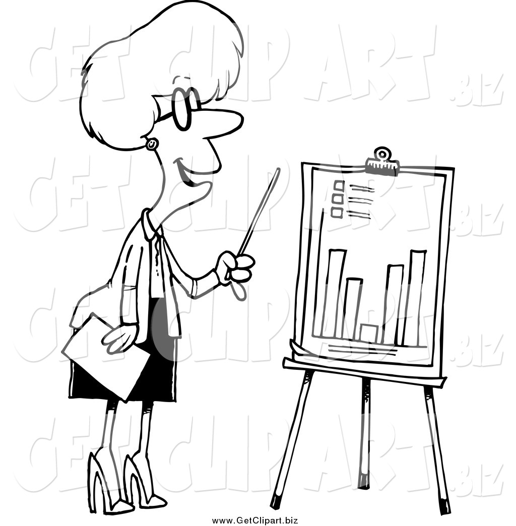Graph Clipart Black And White Clip Art Of A Black And White