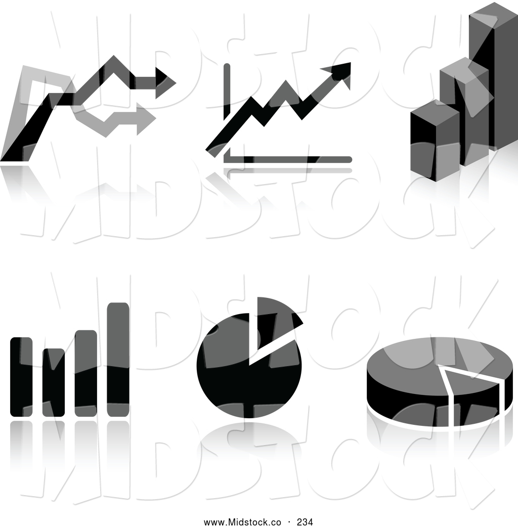 Graph Clipart Black And White Collage Of Black And White