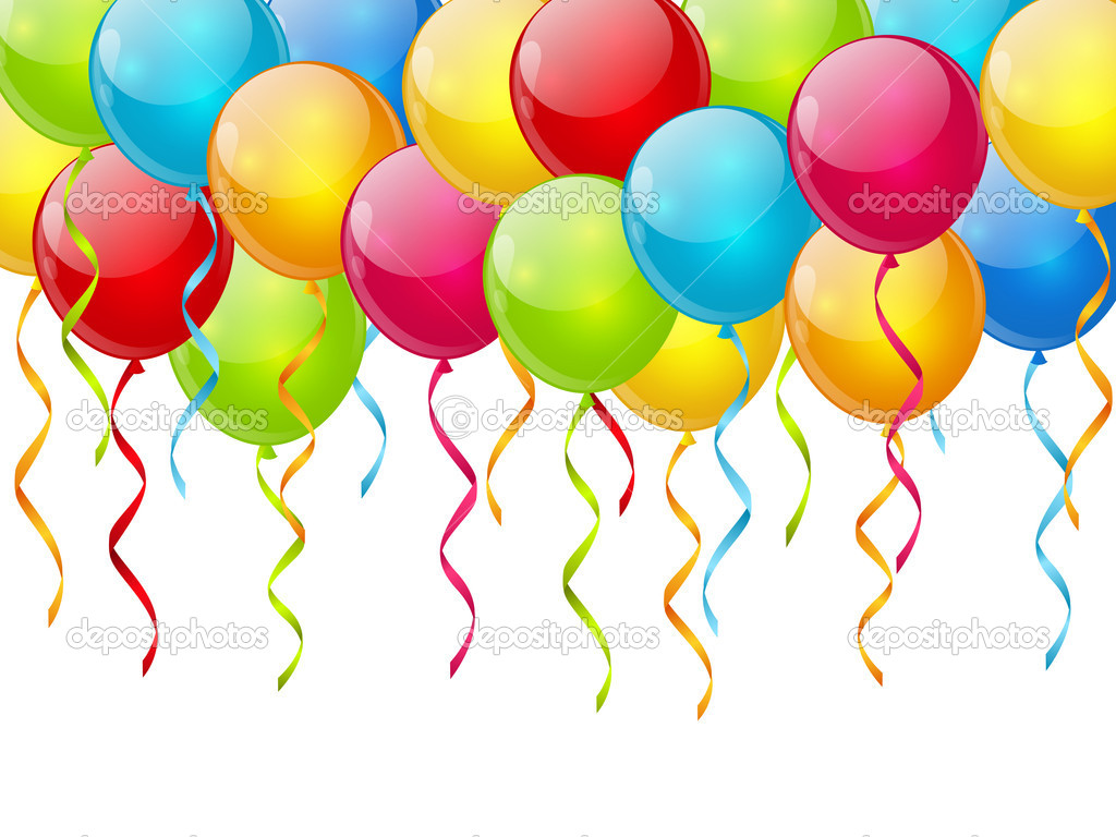 Birthday Balloon Background   Stock Vector   Huhli13  21962519