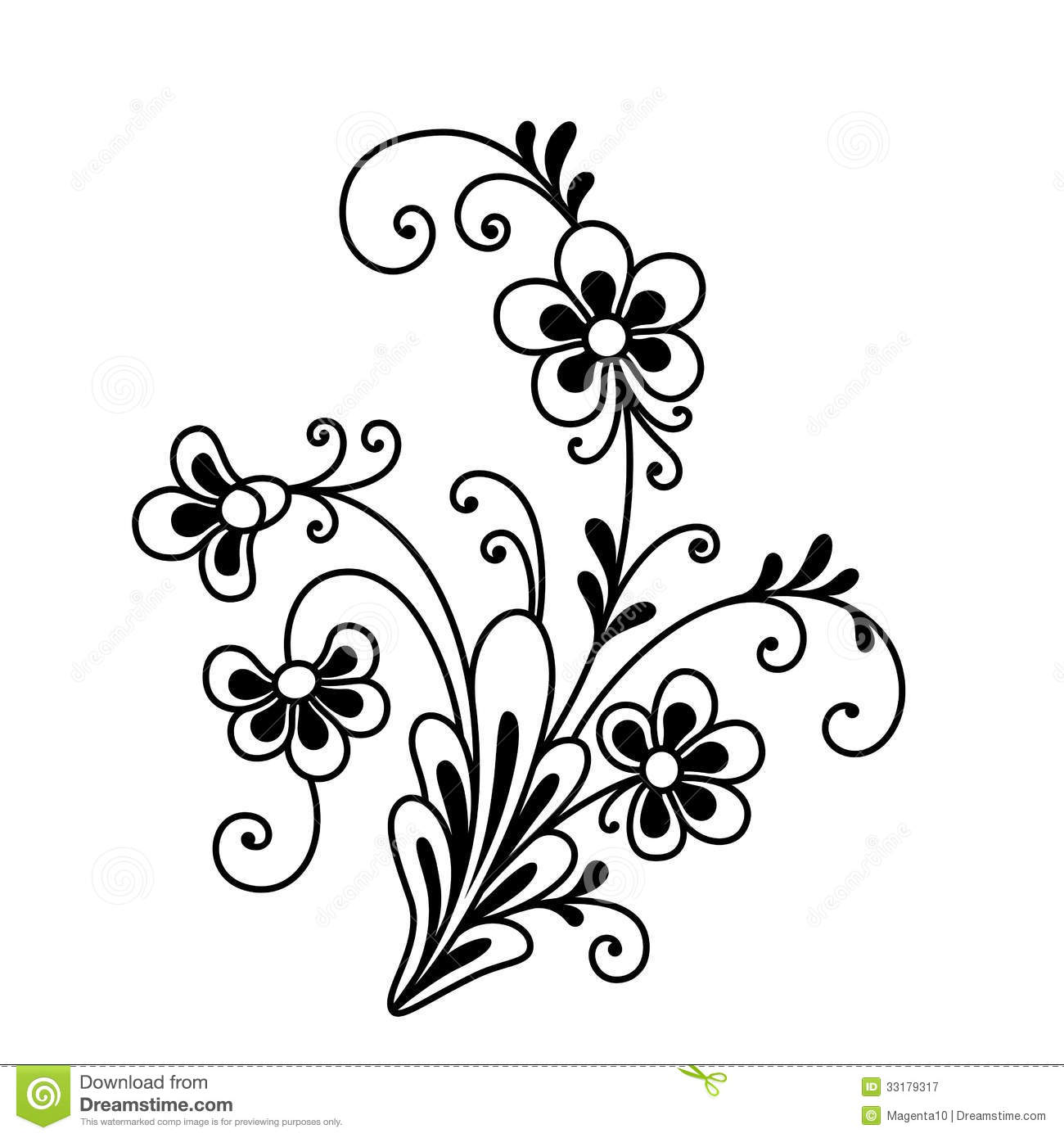 Bunch Of Flowers Floral Design Element