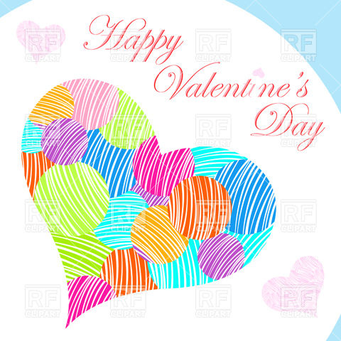 St  Valentine S Day Card Download Royalty Free Vector Clipart  Eps