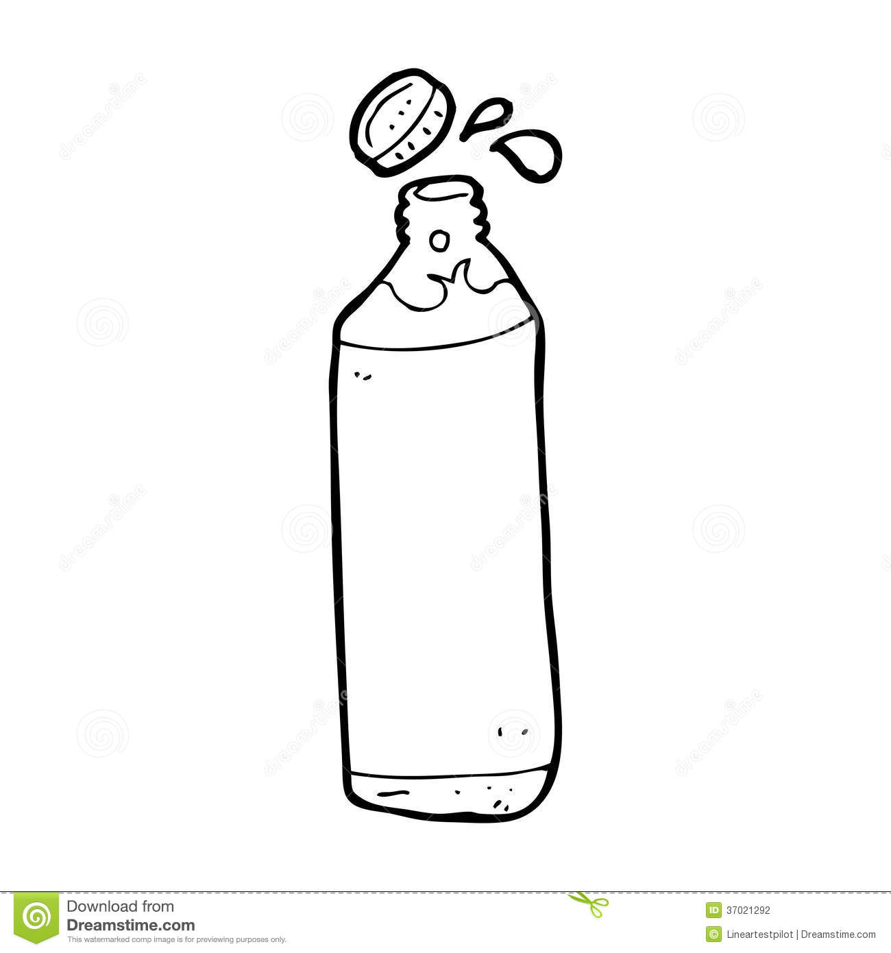 Water Bottle Clipart Black And White Cartoon Water Bottle