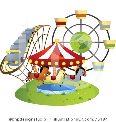 Park Clipart Royalty Free Amusement Park Clipart Illustration 76184