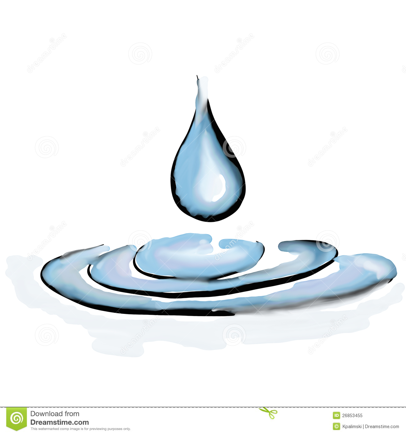 Clear Drop Ripples Water Royalty Free Stock Photo   Image  26853455