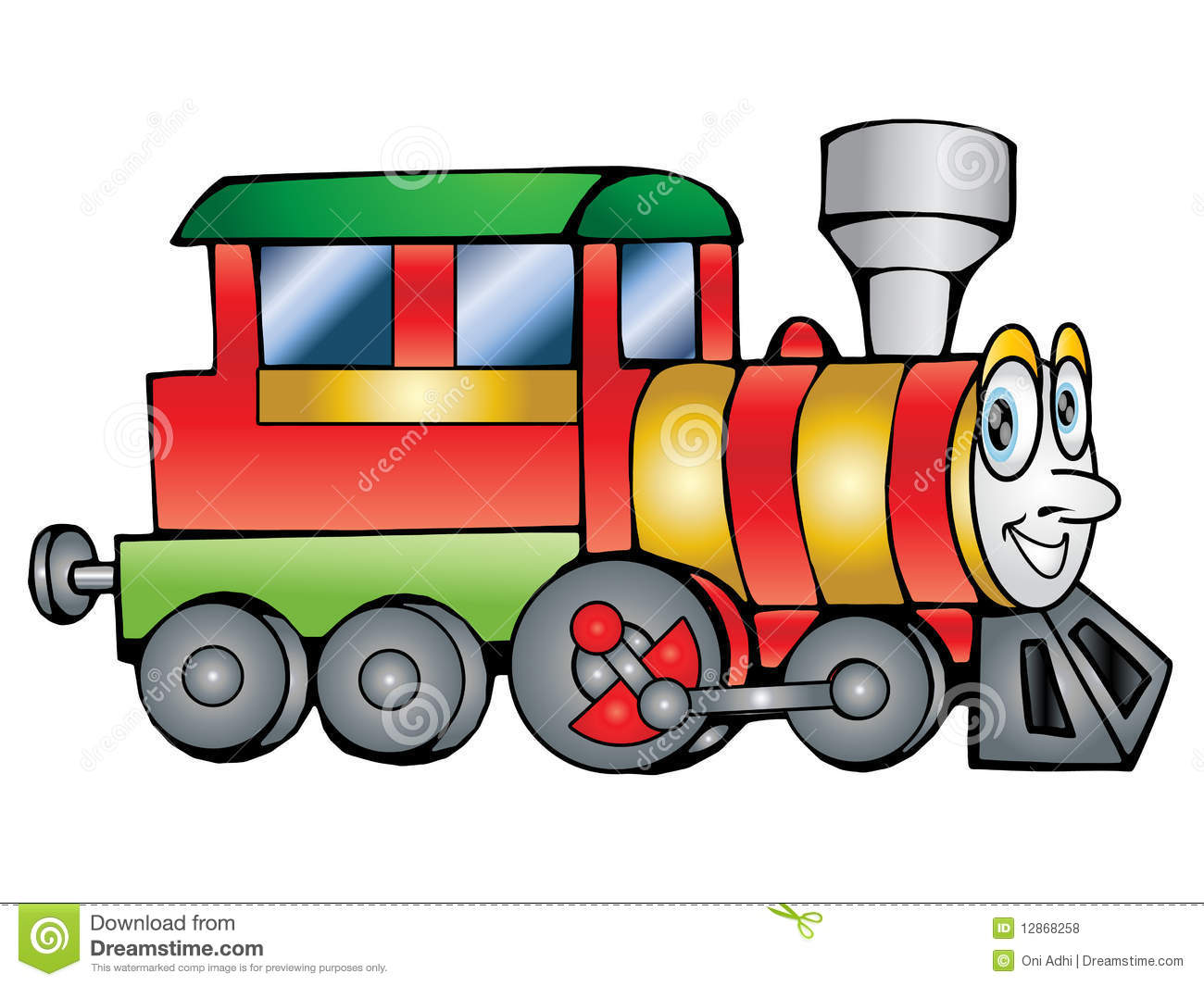 Clip Art Of Train Transportation Illustration For Yours Design