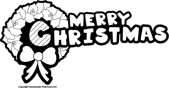 Merry Christmas Clip Art Black And White   Quotes Lol Rofl Com