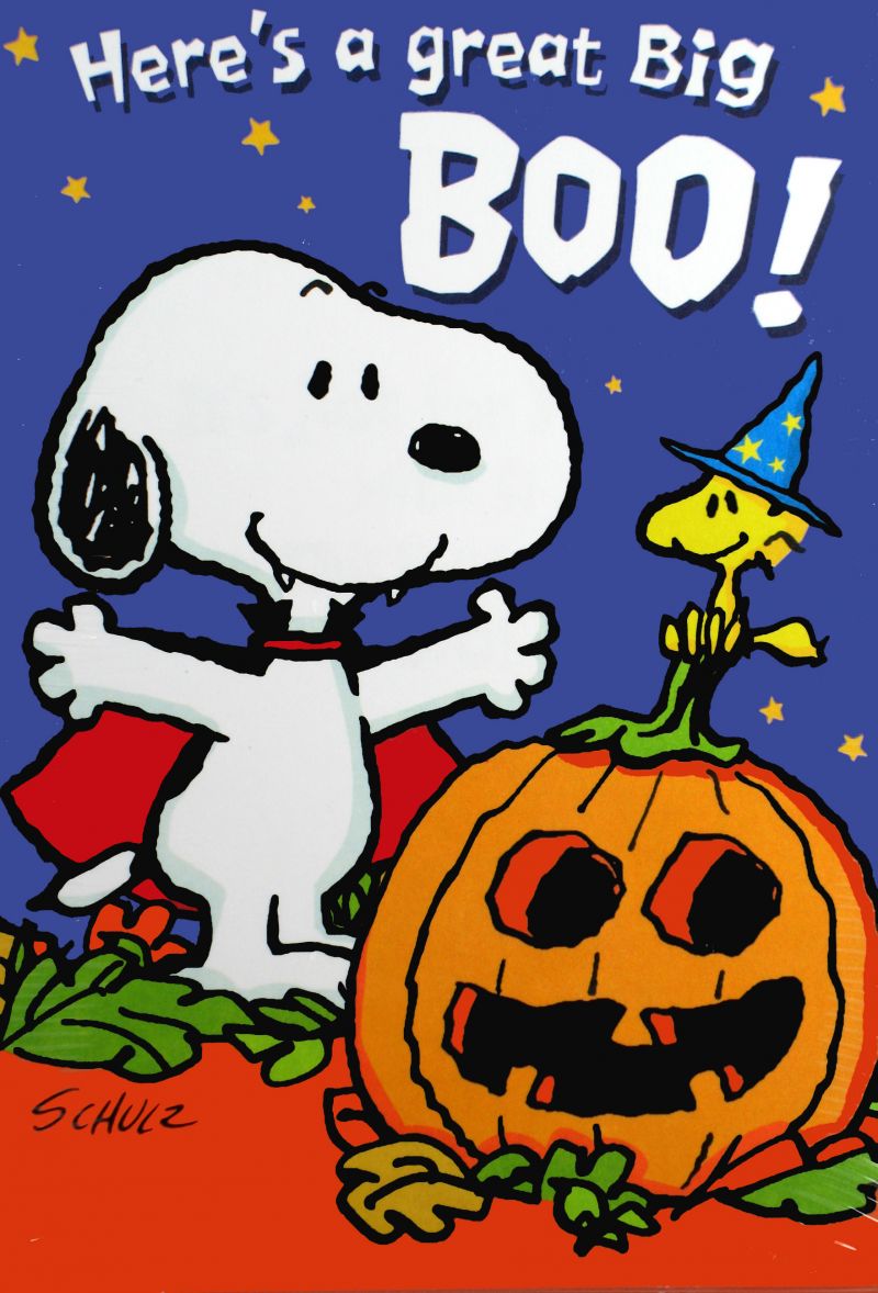 Snoopy Halloween Card Set  Snoopn4pnuts Com