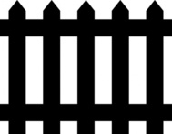 Black And White Fence Clip Art