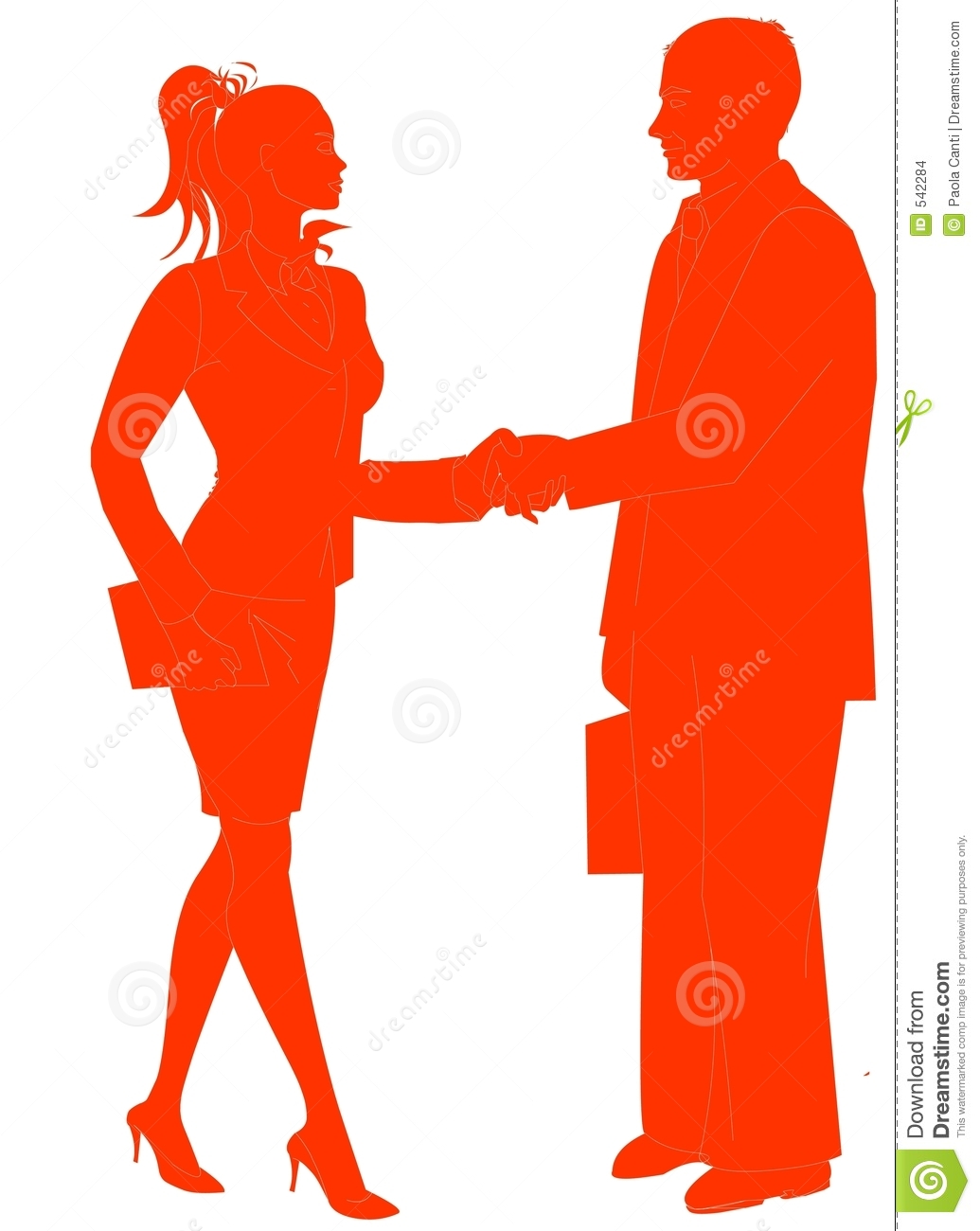 Business People Silhouette Shaking Hands Business People Shaking Hands