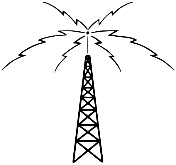 Radio Tower Active   Http   Www Wpclipart Com Buildings Assorted