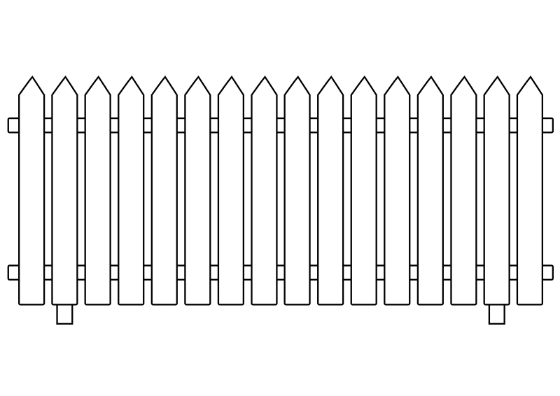 White Picket Fence By Ghosthand   Drawn Fence