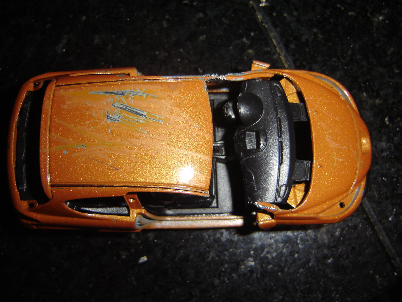Toy Car Crash Destroying A