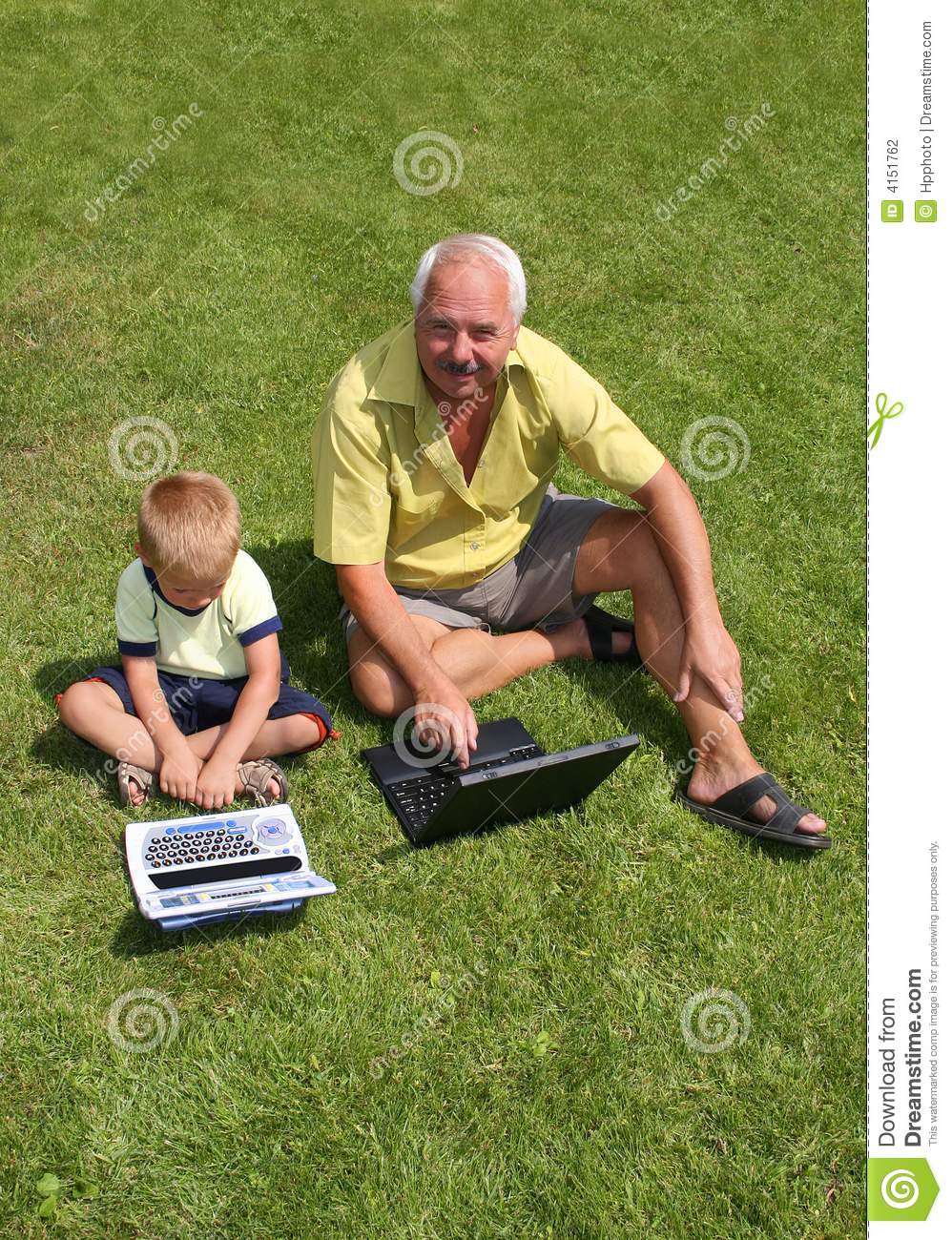 Grandfather And Grandson Stock Photography   Image  4151762
