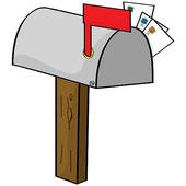 Cartoon Mailbox   Clipart Graphic