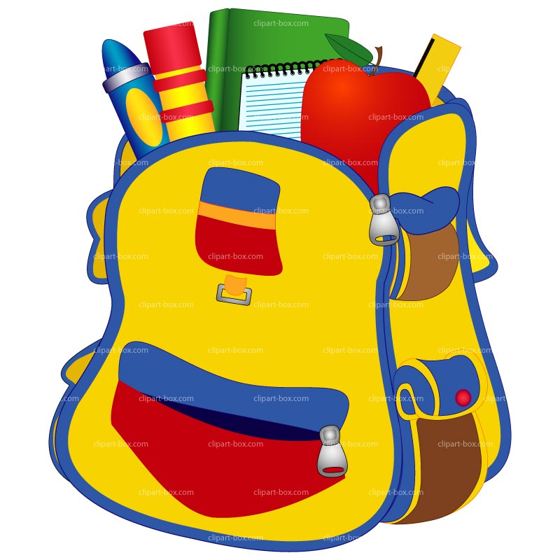 Clipart School Bag   Royalty Free Vector Design