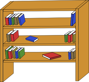 Furniture Library Shelves Books Clip Art At Clker Com   Vector Clip