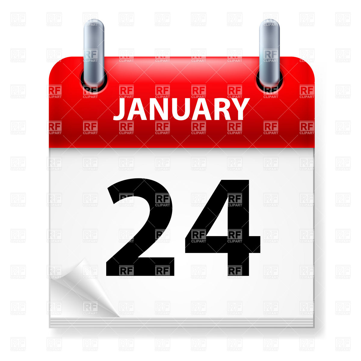 January 24   Calendar Icon 7120 Calendars Layouts Download Royalty