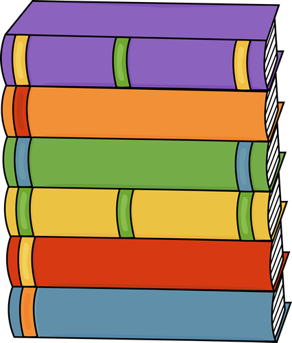 Tall Stack Of Books Clip Art Image   Tall Stack Of Hardcover Books In