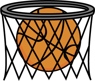 Basketball In Net Clip Art   Basketball In Net Image