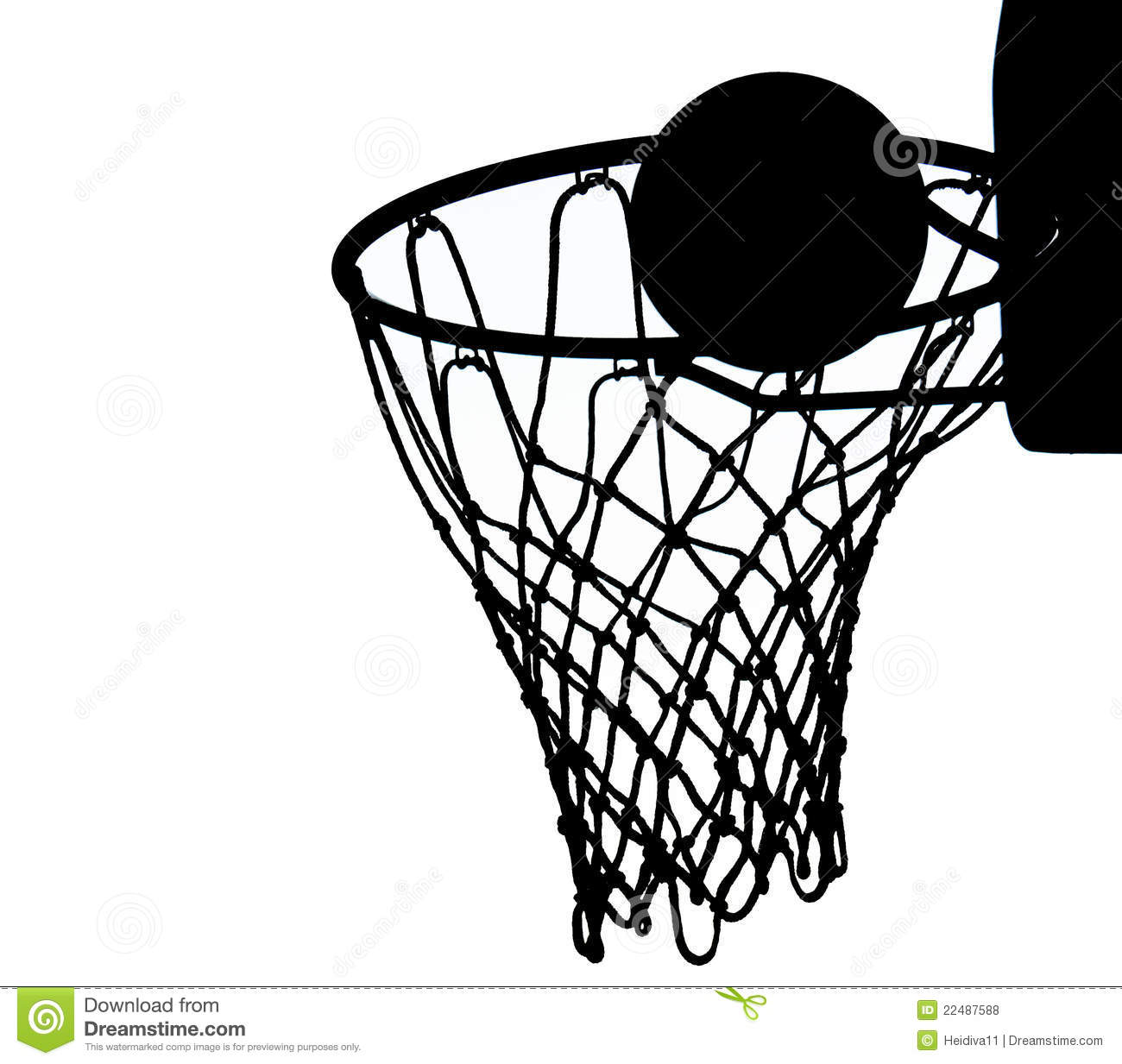 Basketball Net Vector Basketball Silhouette