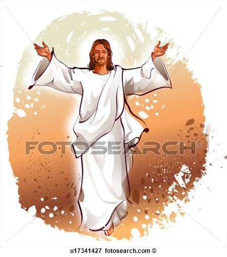 Blessing With His Arms Outstretched  Fotosearch   Search Eps Clipart