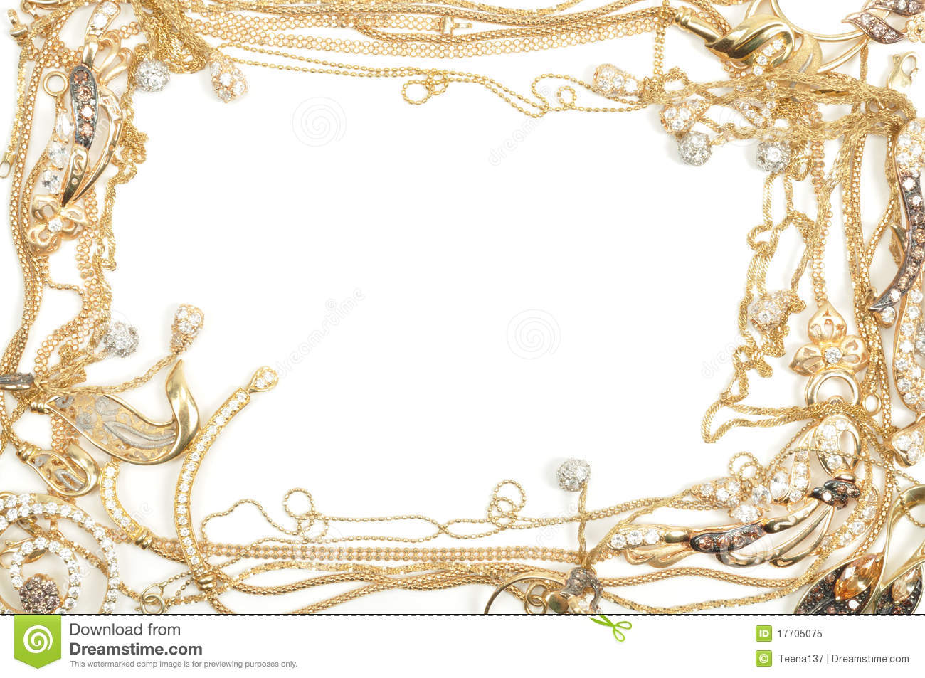 Jewelry Border Clipart Gold Frame Royalty Free Stock Photo   Image