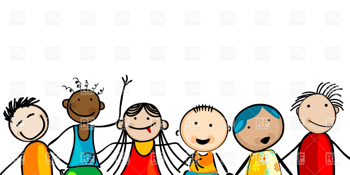     Smiling Multiethnic Kids Download Royalty Free Vector Clipart  Eps