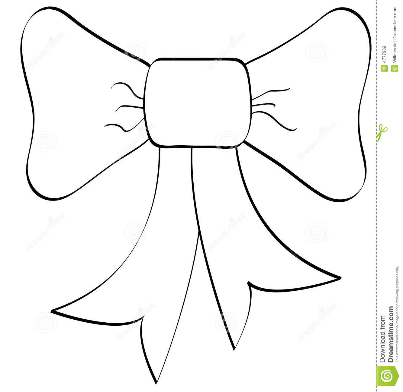 Bow Outline Royalty Free Stock Images   Image  4777909