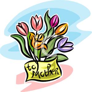 Mother S Day Tulip Bouquet   Royalty Free Clipart Picture