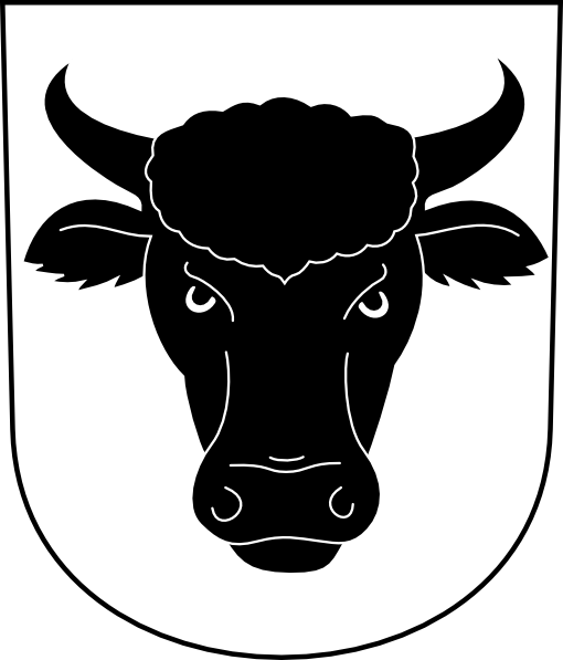 Cow Bull Horns Wipp Urdorf Coat Of Arms Clip Art At Clker Com   Vector