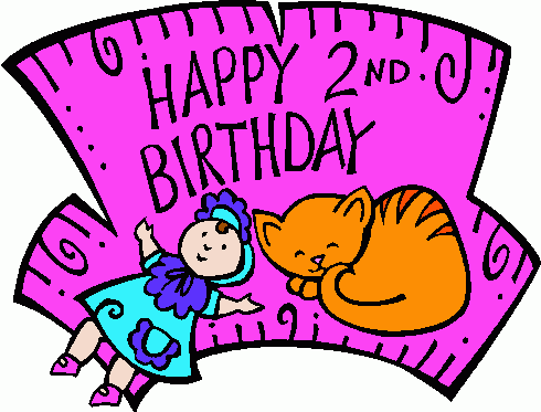 Happy 2nd Birthday 2 Clipart   Happy 2nd Birthday 2 Clip Art
