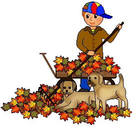 Leaves And Another Image Of A Man Woman And Dog In A Pile Of Leaves