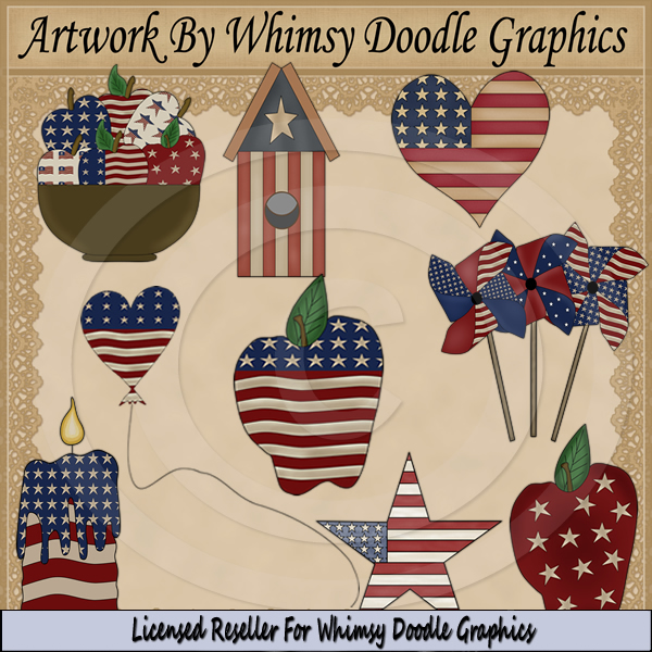 Americana Accents Exclusive Clipart Americana Accents Clipart From    