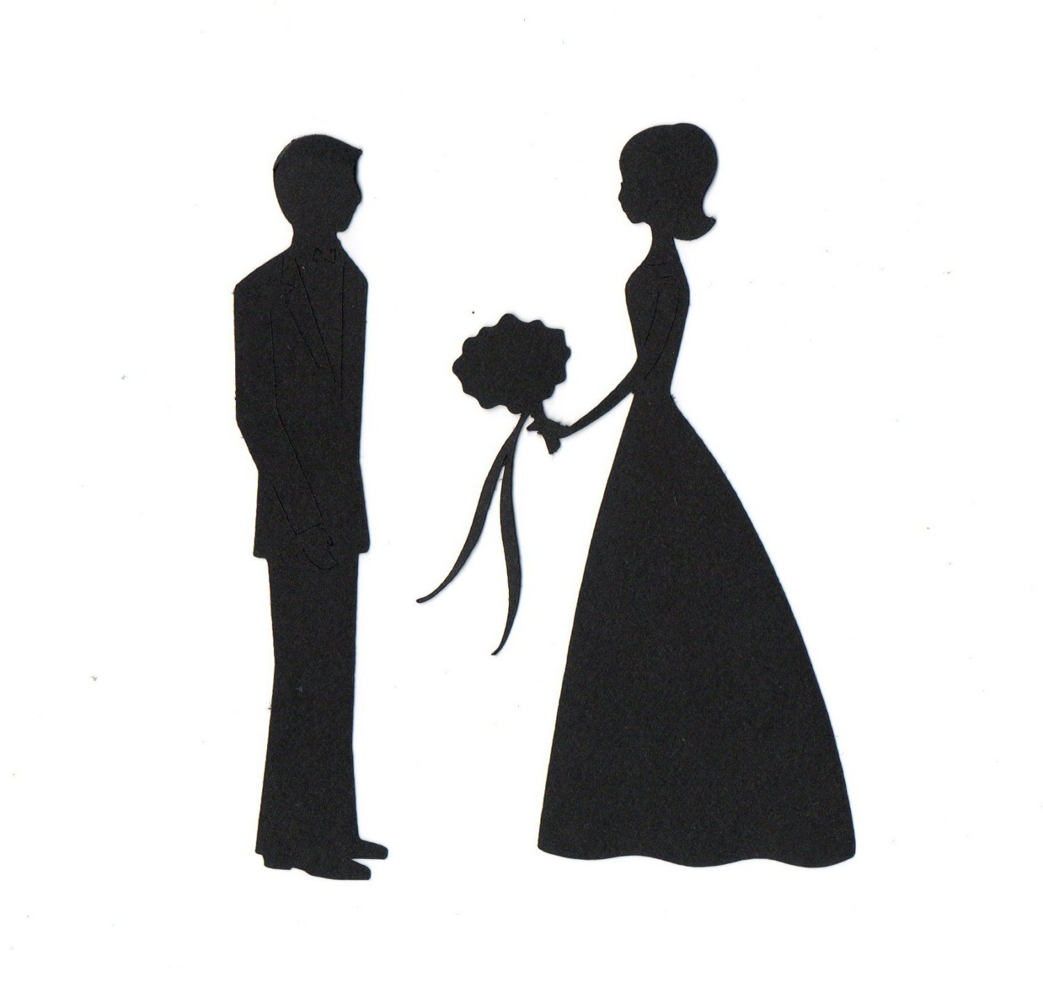 Related  Silhouette Bride Clipart  Silhouette Bride And Groom    