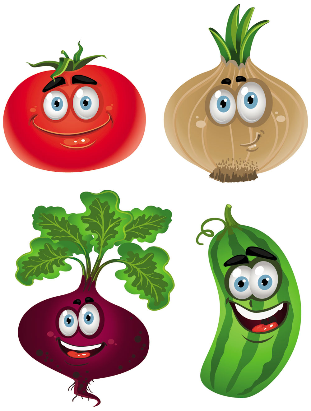 Vegetable Cartoon Image Vector 5   Download Free Vectors