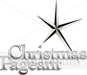 Christmas Pageant Announcement   Christian Christmas Word Art