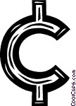 Cent Sign Vector Clip Art