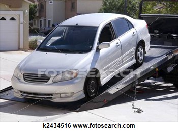 Stock Photo   Car Being Towed Away  Fotosearch   Search Stock Photos