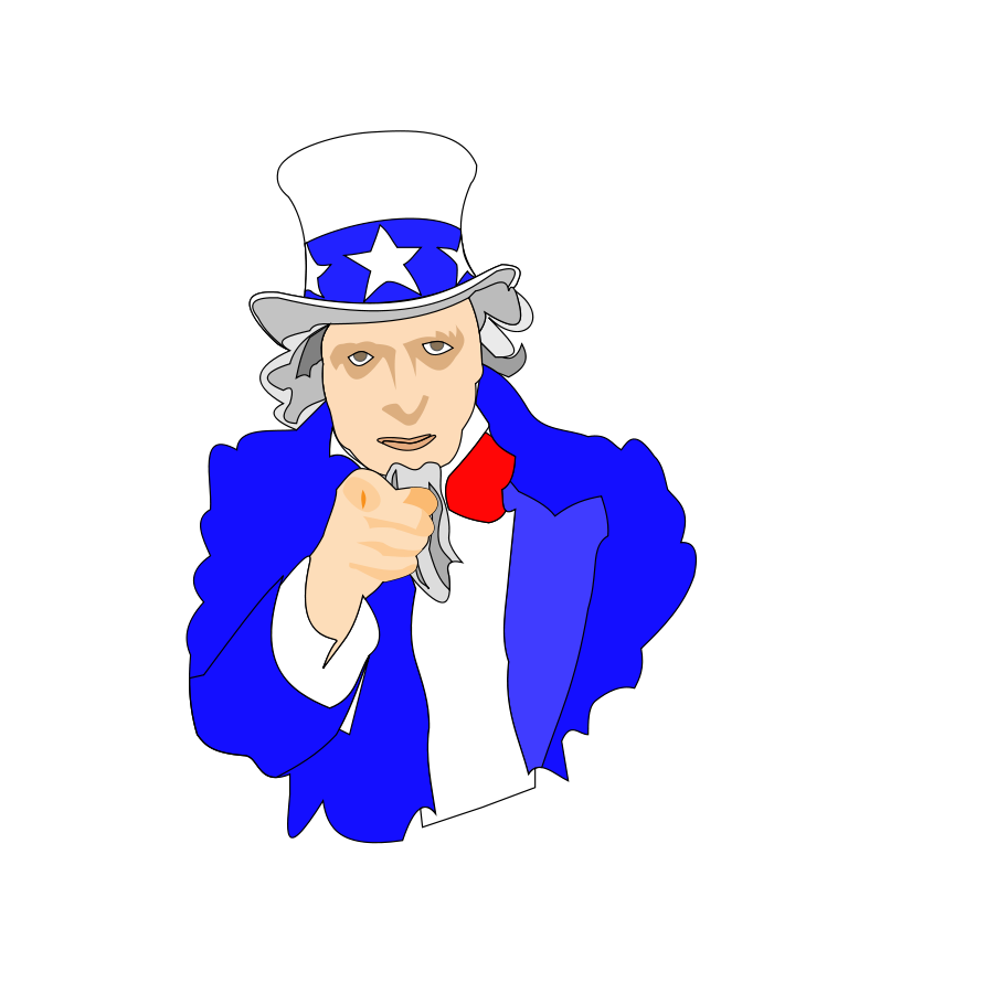 Uncle Clipart Uncle Sam Pointing Vector Clipart Png