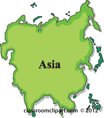 Asia Clip Art Clipart   Asia Map 1004 14