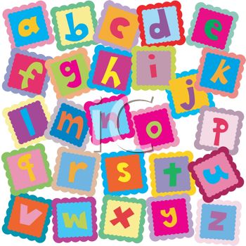 All The Letters Of The Alphabet In Abc Blocks For Learning   Royalty