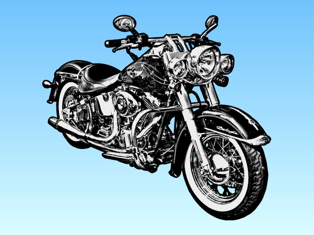 Harley Davidson Motorcycle Clip Art