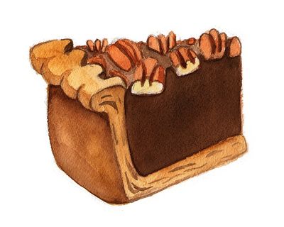 Pecan Pie Slice Art Print By Alicia Severson