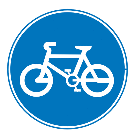 Art   Road Signs Clip Art Images   Graphics   Bicycle Route Sign Png