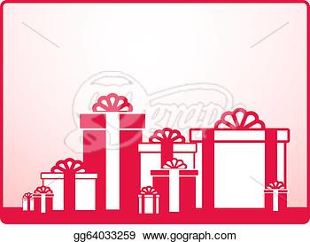 Background With Many Holiday Wedding Gift  Clipart Drawing Gg64033259