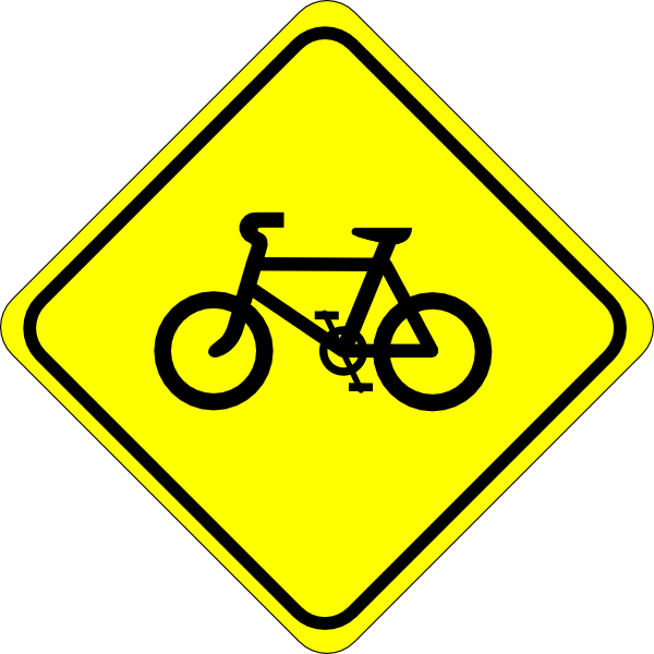 Watch For Bicycles Sign Clip Art At Clker Com   Vector Clip Art Online