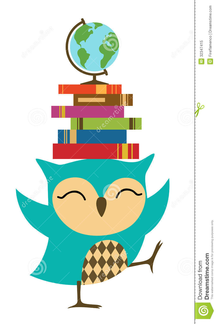 Happy Little Owl   Back To School Royalty Free Stock Photo   Image