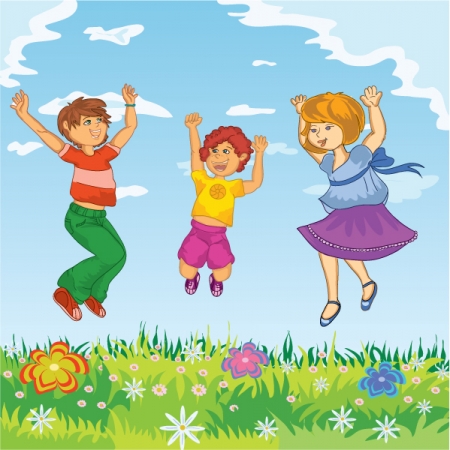 Happy Person Jumping Clipart Home   People