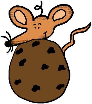 Mouse With Chocolate Chip Cookie Clipart Picture