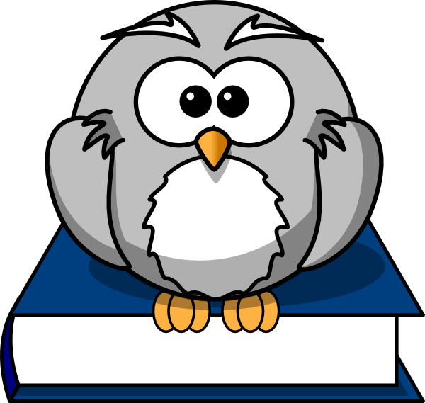 Owl On Book Clip Art At Clker Com   Vector Clip Art Online Royalty